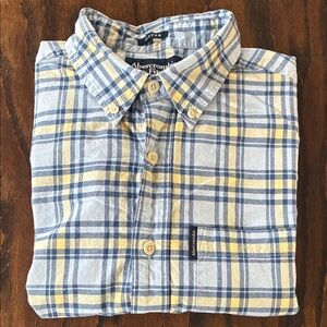Abercrombie & Fitch Yellow and Blue Plaid Shirt